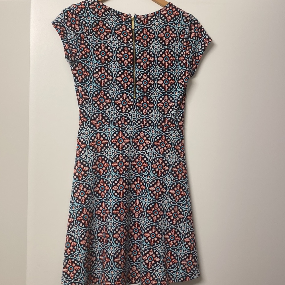 Michael Kors Blue & Pink Print Dress - Picture 2 of 3